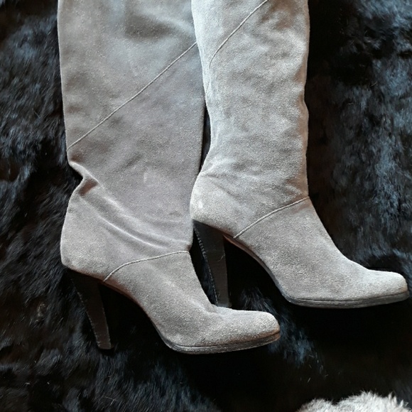 Vero Cuoio gray leather boots! - Picture 3 of 7